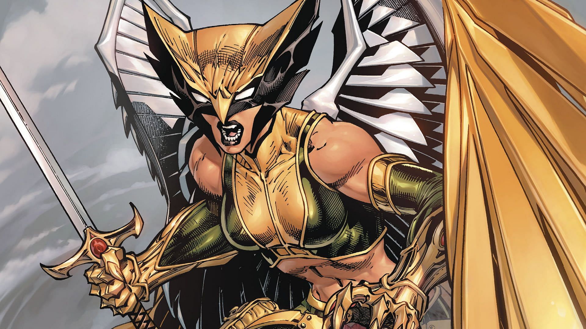 Hawkgirl, also known as Shiera Sanders Hall, (Image via DC)